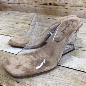 jeffrey campbell acetate wedge slides